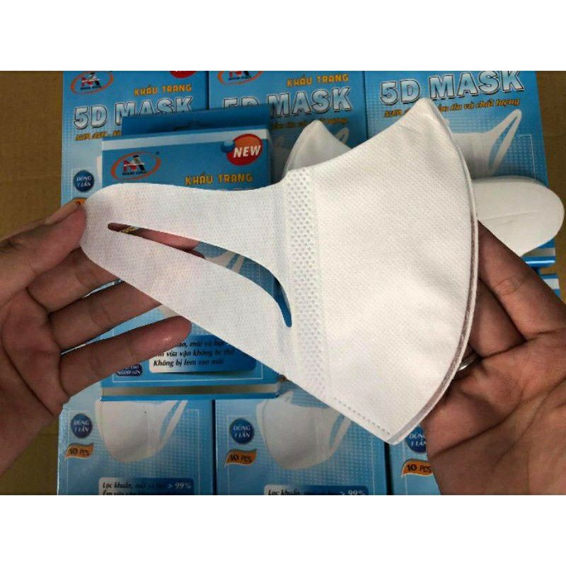 [Chính Hãng] 01 Hộp 10 cái Khẩu trang 3D Mask FAMAPRO quai vải chính hãng Cty Nam Anh - namanh3D
