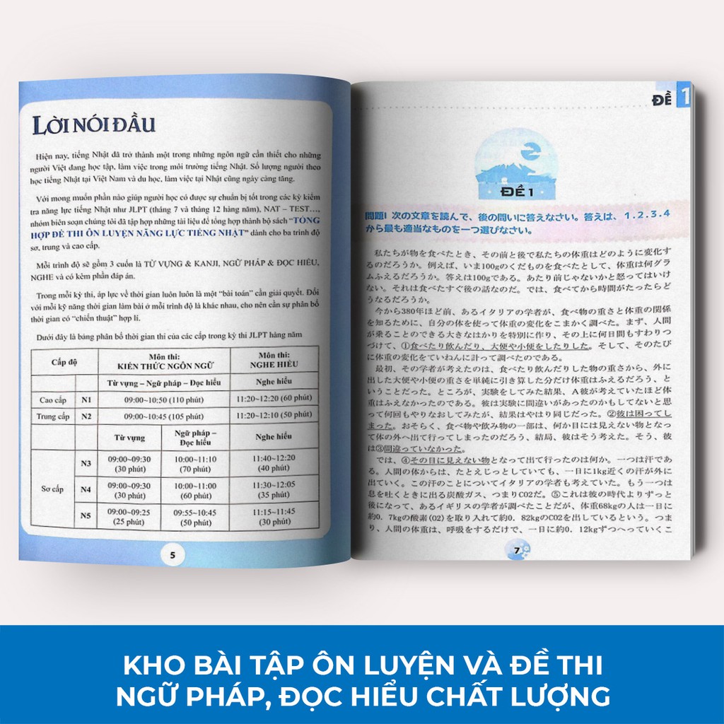 Sách - Tổng Hợp Đề Thi Ôn Luyện Năng Lực Tiếng Nhật Phần Ngữ Pháp Và Đọc Hiểu