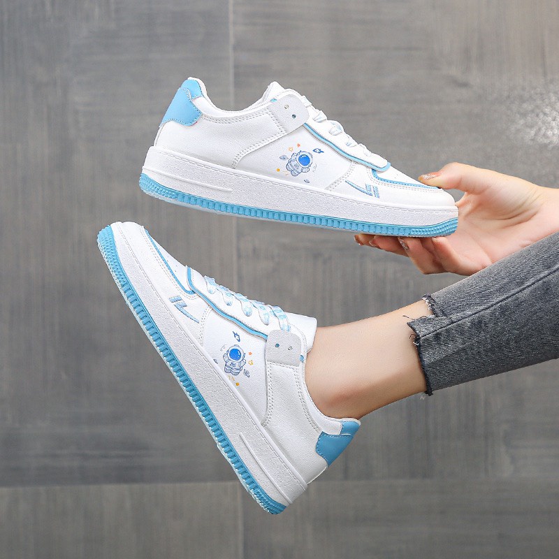 Giày MWC 0598 - Giày Thể Thao Nữ Sneaker, Sneaker Nữ Da Phối Màu Trẻ Trung Siêu Hot