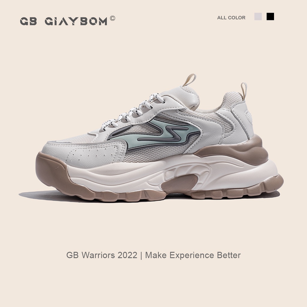 Giày Thể Thao Nữ Ulzzang Đế Cao 5 phân Cá Tính giayBOM B1596