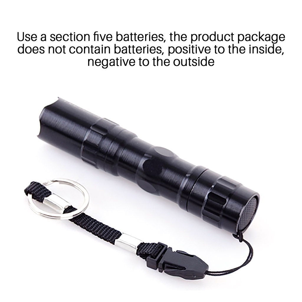 [Kitch]LED Small Flashlight Aluminum Alloy Handheld Light Long Lifespan Outdoor Flashlight Waterproof Hiking Flashlight