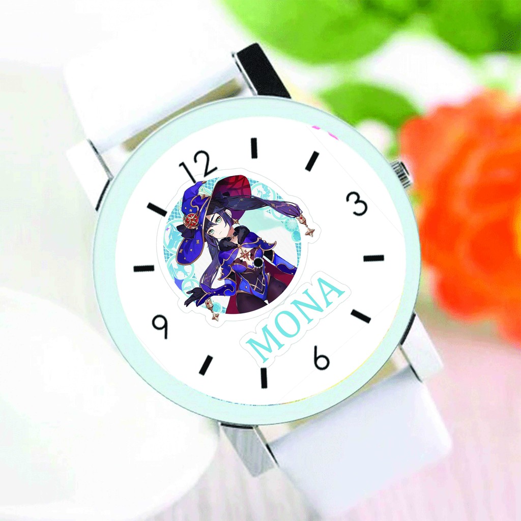 Đồng hồ đeo tay in hình GENSHIN IMPACT M3 game nam nữ anime chibi thời trang dễ thương độc đáo