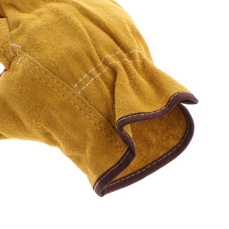 Đôi găng tay da bò giả an toàn chống mài mòn dùng cho thợ hàn