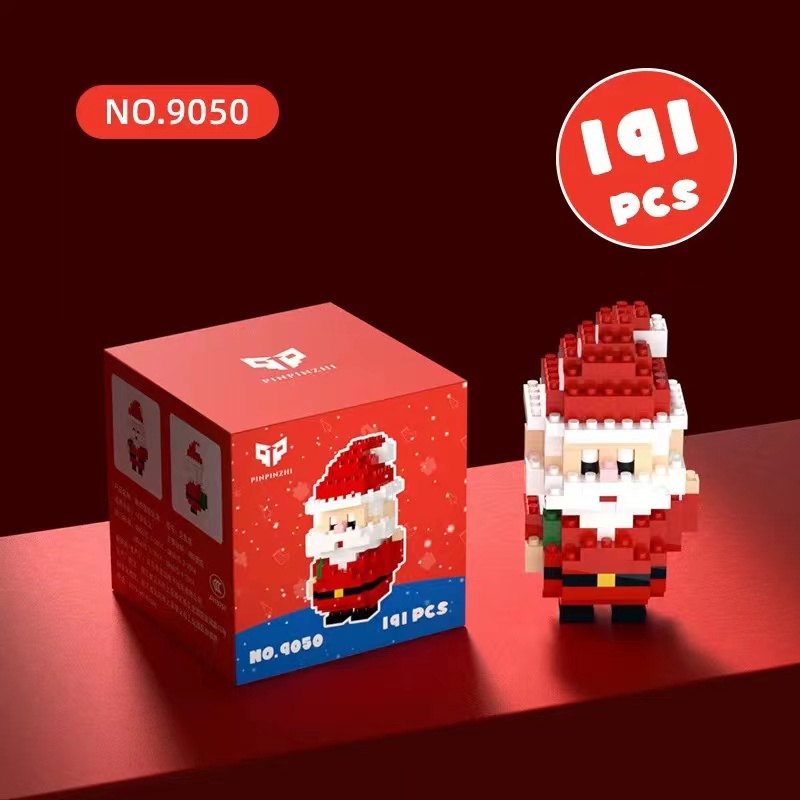 Đồ Chơi Khối Xây Dựng Vi Mô 9049-9055 Trang Trí Giáng Sinh