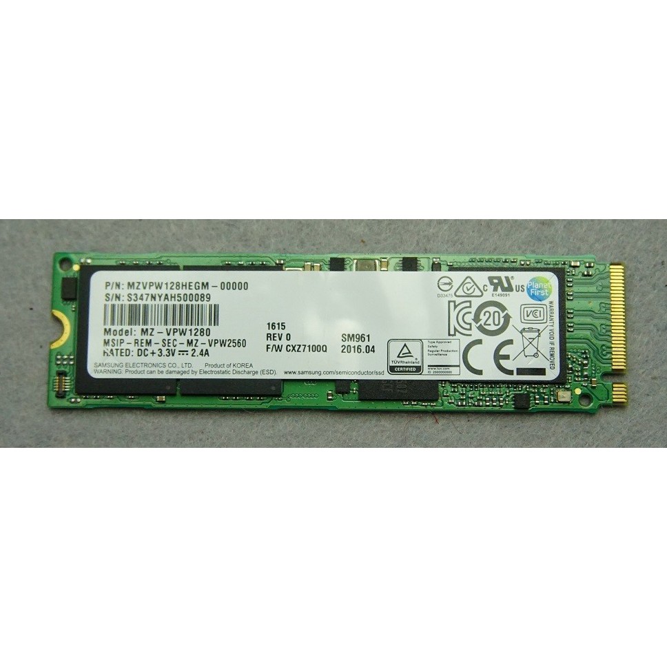 Ổ cứng SSD M2-PCIe 256GB Samsung SM961 NVMe 2280 | BigBuy360 - bigbuy360.vn