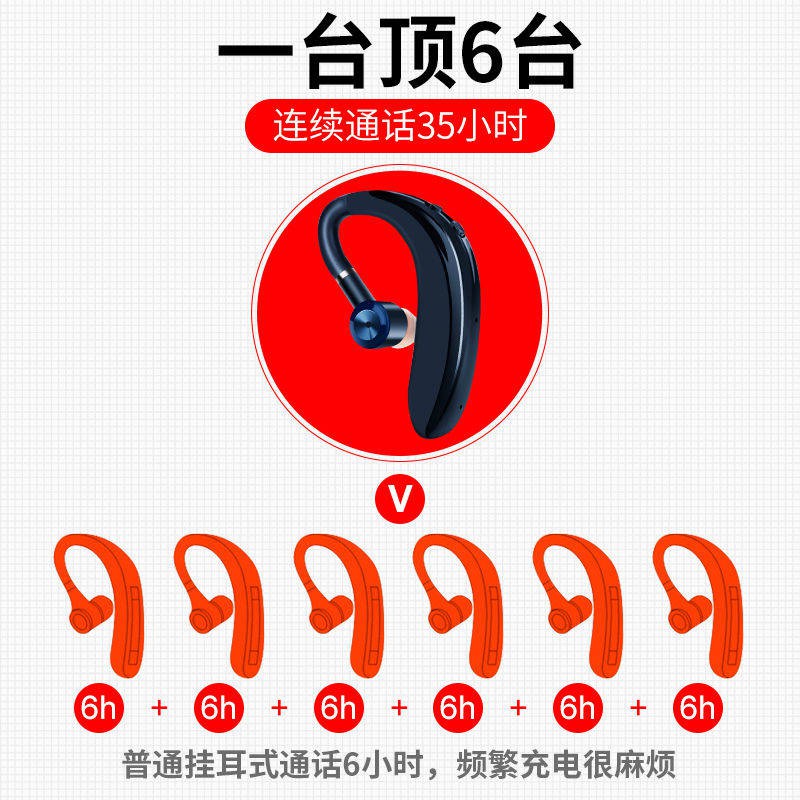 Tai nghe Bluetooth không dây Kense Đĩa đơn Treo tai nghe bài hát thể thao Lái xe đặc biệt xương tai nghe nam và nữ