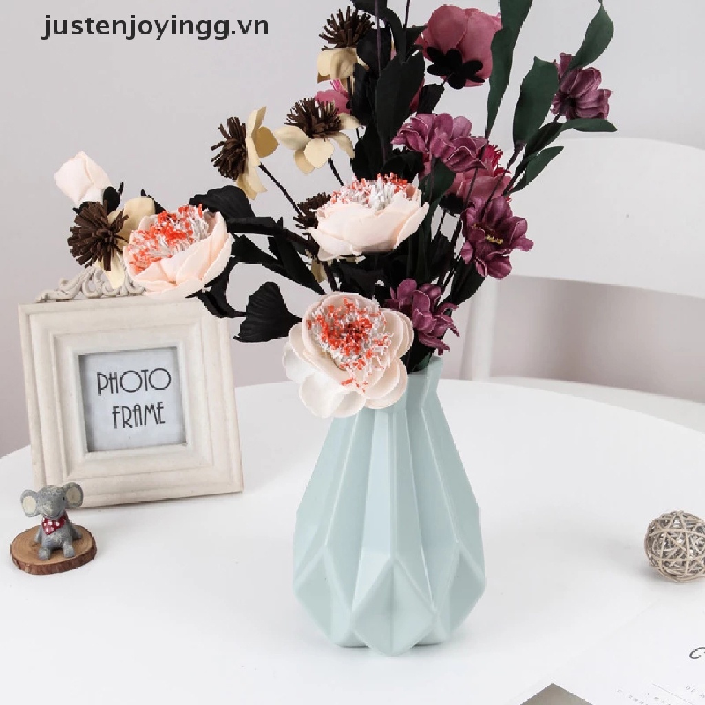 Bình Hoa Nhựa Giả Gốm Phong Cách Châu Âu