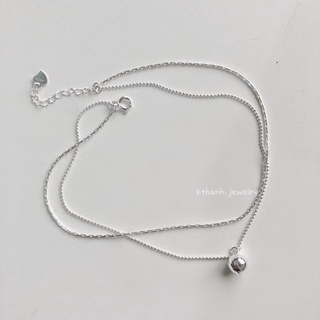 LẮC CHÂN CHUÔNG BẠC 925