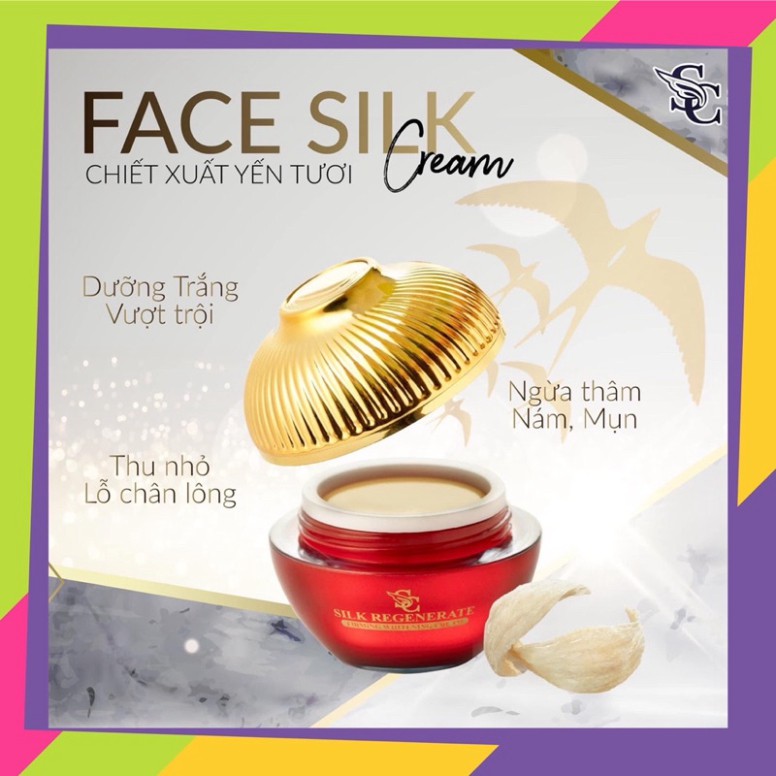 [FREE SHIP] Face silk cream white, kem face Lụa sica white, kem Lụa sica, kem face dưỡng da cao cấp - Sỉ  Siêu Rẻ