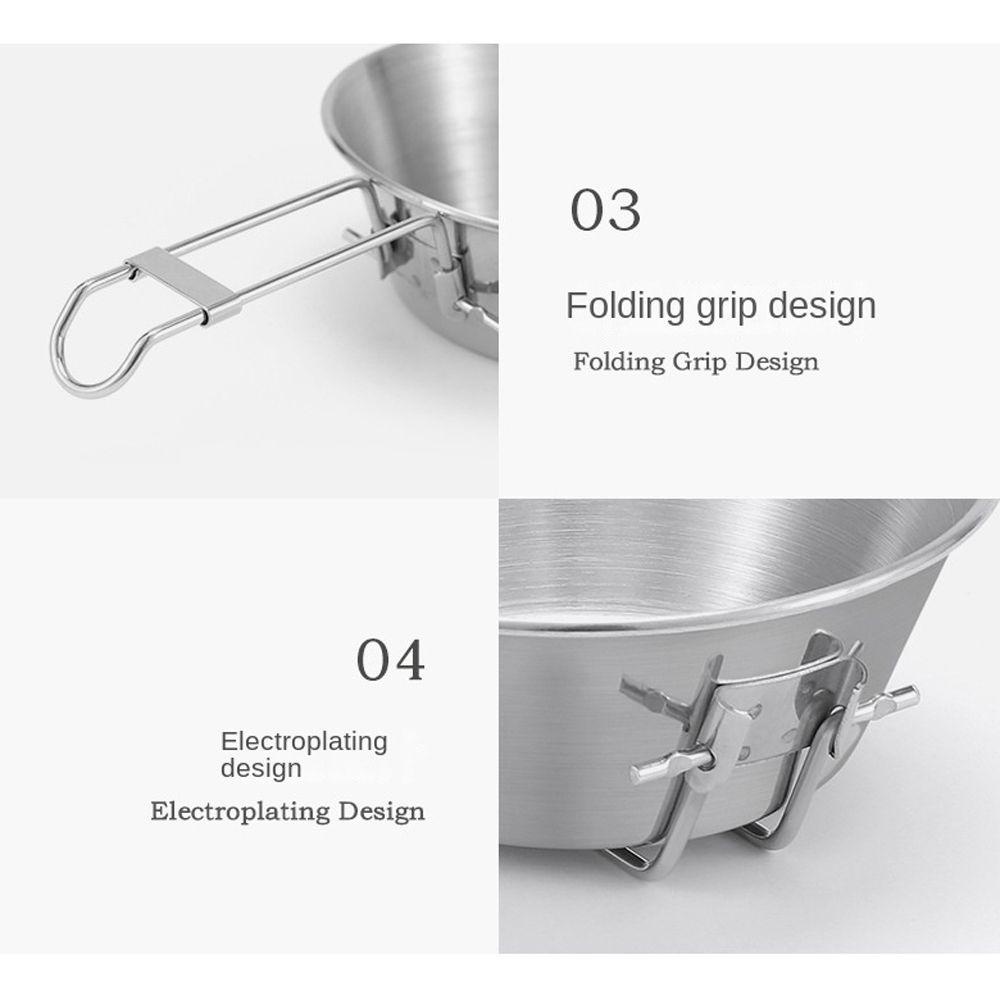 Tô Inox Gọn Nhẹ Tiện Dụng Mang Theo Du Lịch / Cắm Trại
