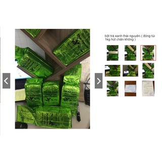 bột trà xanh thái nguyên ( đóng túi 1kg hút chân không )