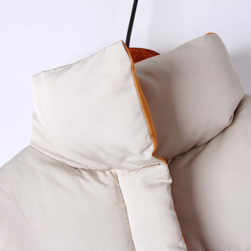 Áo Khoác Phao Không Tay Chất Liệu Cotton Dày Dặn Thời Trang