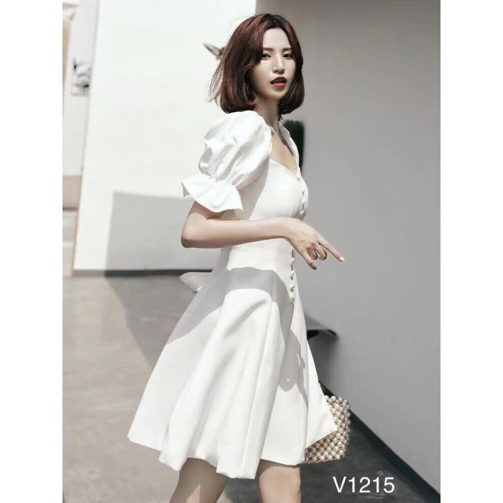 Đầm nữ thời trang cúc dài V1215 Mie Design mẫu mới 2020 | BigBuy360 - bigbuy360.vn