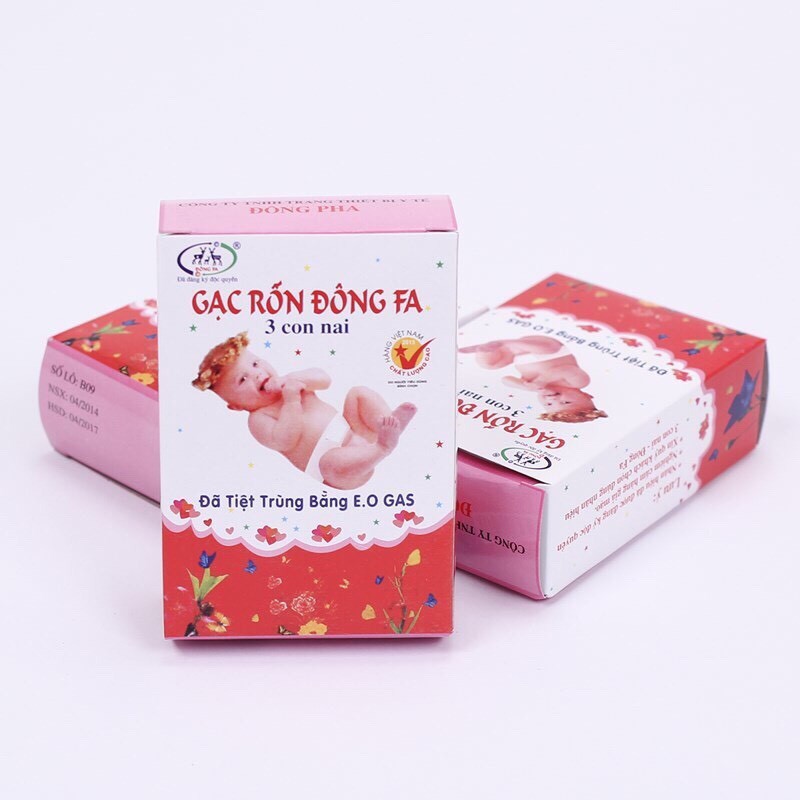 Băng Gạc Rốn Đông Pha 3 Con Nai ( Hộp 3 Chiếc)