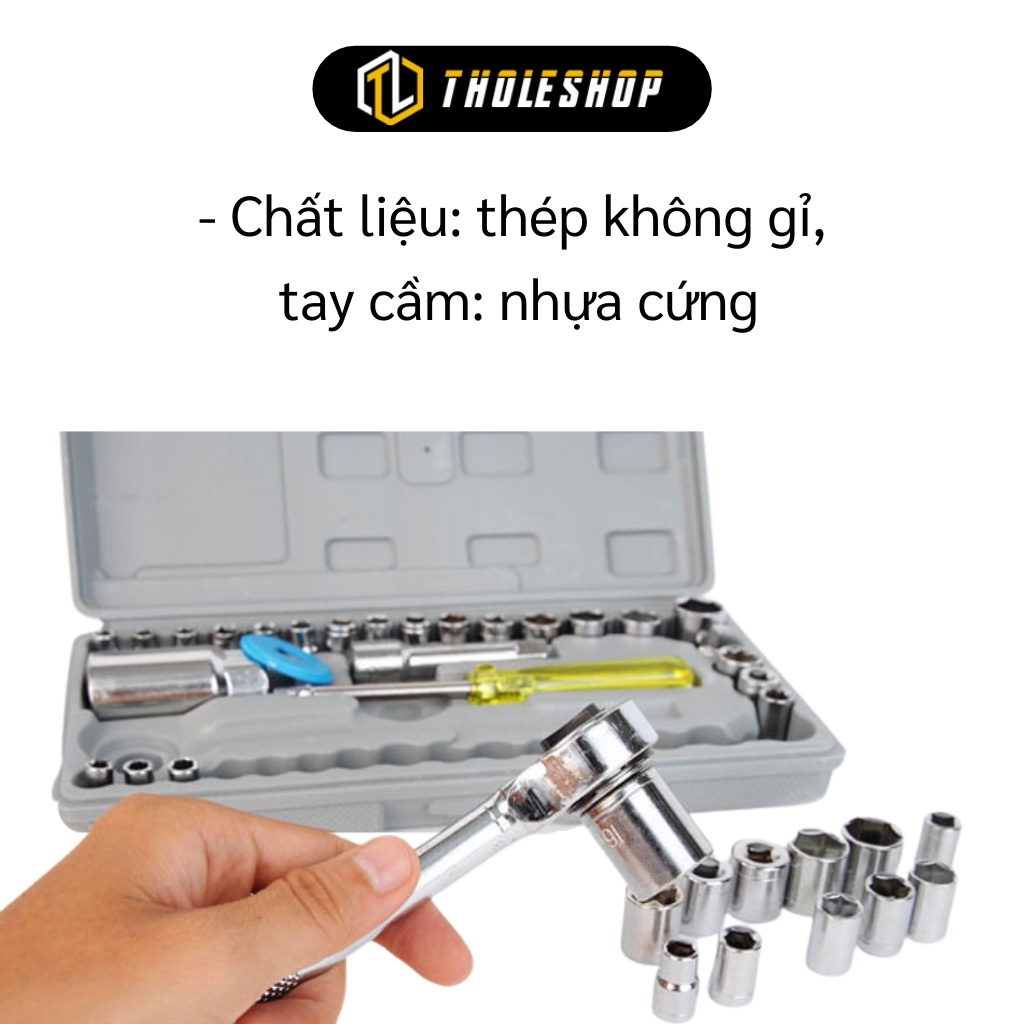 Bộ Dụng Cụ Sửa Chữa Đa Năng - Hộp 40 Món Mở Bulong Ốc Vít Sửa Chữa Xe Máy, Ô Tô 2444