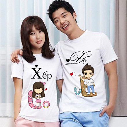 Áo Cặp Đôi Tình Yêu Unisex Ngắn Tay In 3D Nhịp Tim My Heart Siêu Dễ Thương, Vải Cotton Organic Mềm Mịn Thoáng Mát