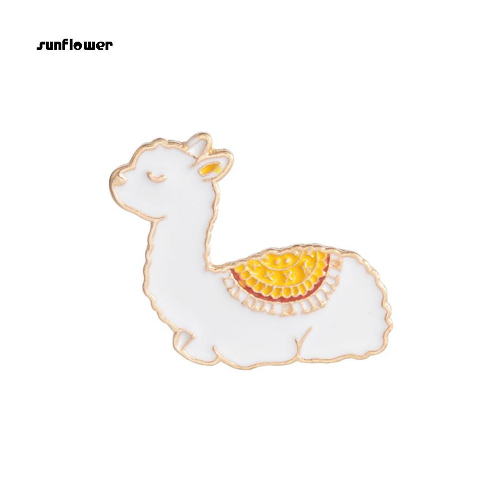 Ghim Cài Áo Hình Lạc Đà Alpaca Hoạt Hình Cho Nữ