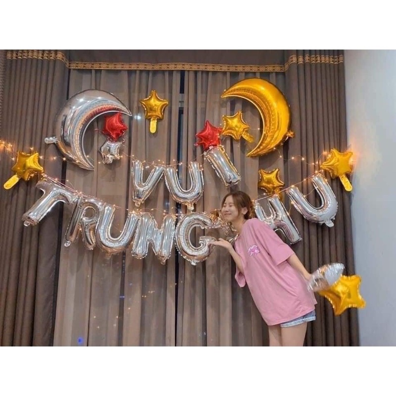 Set Bong Bóng trang trí tiệc Quốc tế phụ nữ 8/3 và 20/10 đẹp đủ đồ dễ làm tặng kèm Bơm Băng Dính Đủ Đồ Phụ Kiện