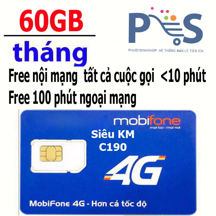 Sim C190 siêu khuyến mãi Mobifone