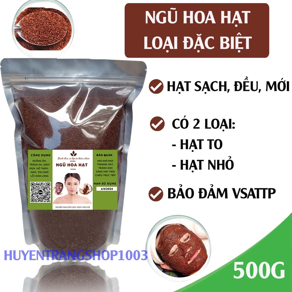 500g mặt nạ ngũ hoa hạt  handmade