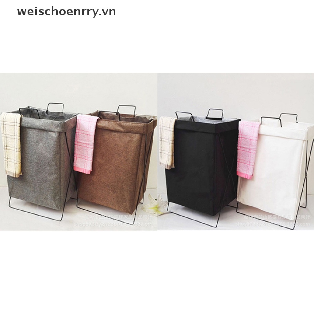 WW Foldable Dirty Laundry Basket Waterproof Fabric Storage Basket For Clothes Toys WW