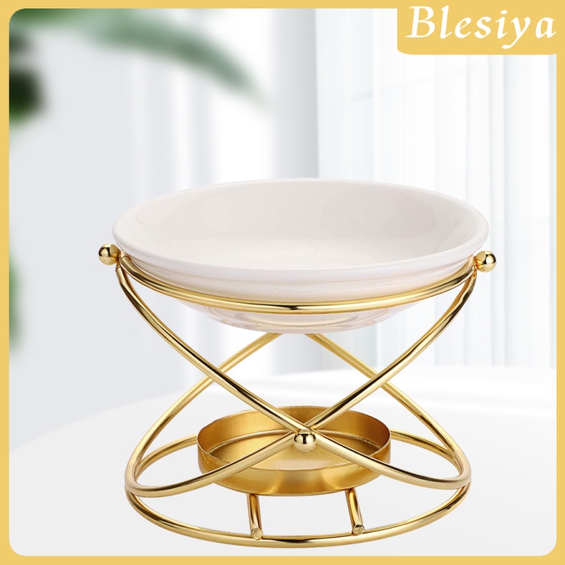 [BLESIYA] Oil Burner Geometric Frame Ceramic Oil Warmer Furnace Yoga Meditation