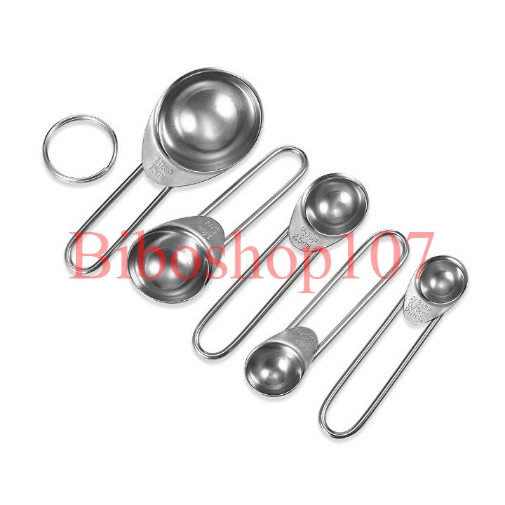 Bộ Muỗng Đong Inox 5 Thìa