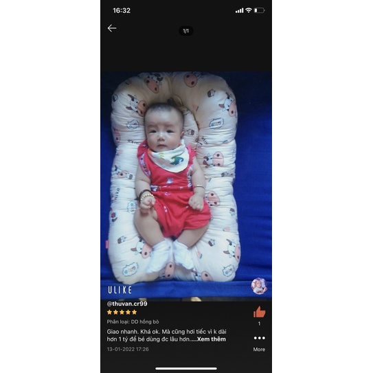 Đệm nằm cho bé sơ sinh êm ái