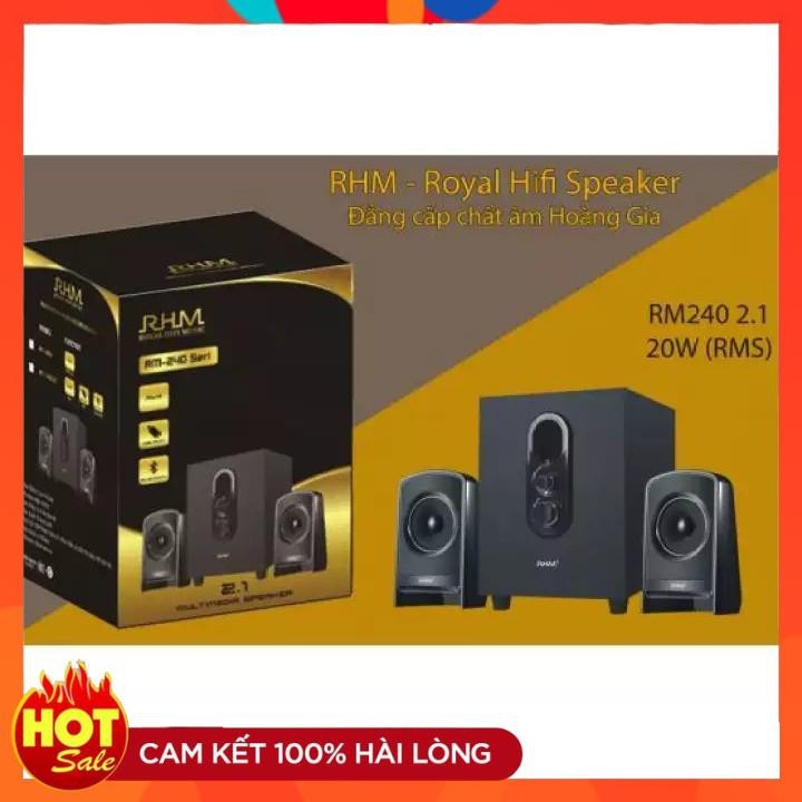 [Mã 267ELSALE hoàn 7% đơn 300K] [Chính Hãng] LOA MÁY TÍNH RM240 CÔNG SUẤT 20W