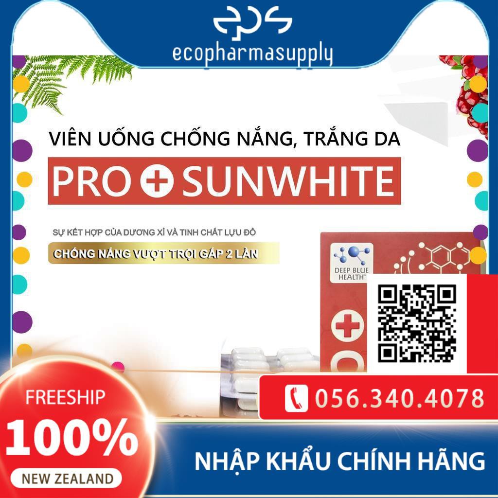 Chống nắng Deep Blue Health Pro Sun White New Zealand 60 viên | BigBuy360 - bigbuy360.vn
