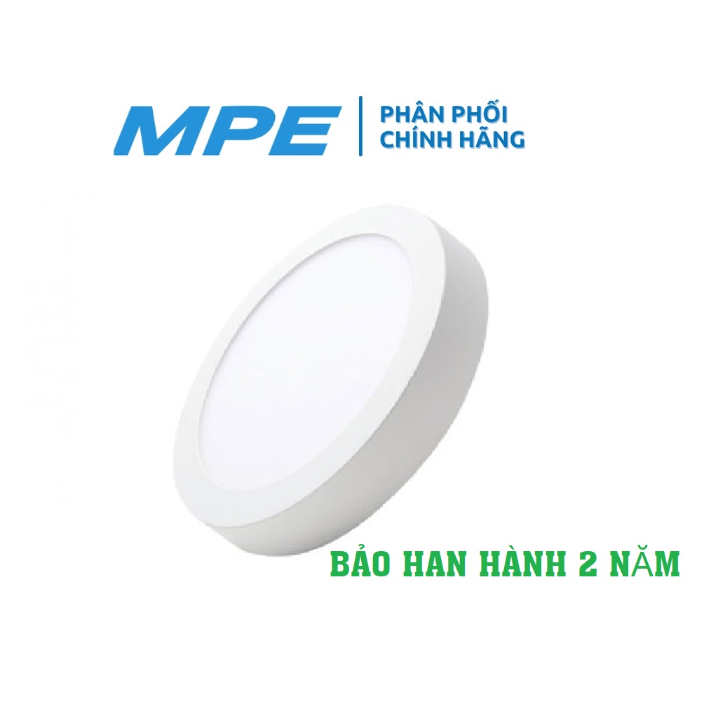 ĐÈN LED ỐP TRẦN NỔI TRÒN VIỀN TRẮNG 1 MÀU ÁNH SÁNG MPE 6W - 12W - 18W - 24W