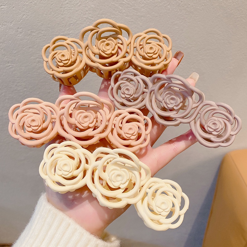 Kẹp Tóc Hình Hoa Trà Dễ Thương Phong Cách Hàn Quốc Cho Nữ