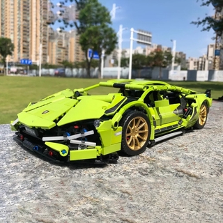 Mô hình đồ chơi giáo dục Lắp ráp siêu xe  SY 8600 Mechanical hurricane  Lamborghini Super car 1254 PCS