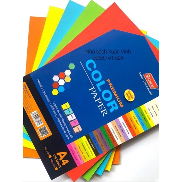 BÌA MÀU A4 MÀU DÀY 160GSM SUMMER - GIẤY MÀU MĨ THUẬT ORIGAMI