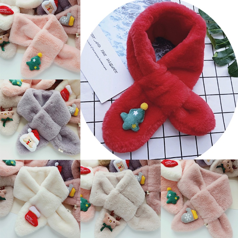 Khăn Choàng Cổ Giữ Ấm Họa Tiết Hoạt Hình Dễ Thương Cho Bé