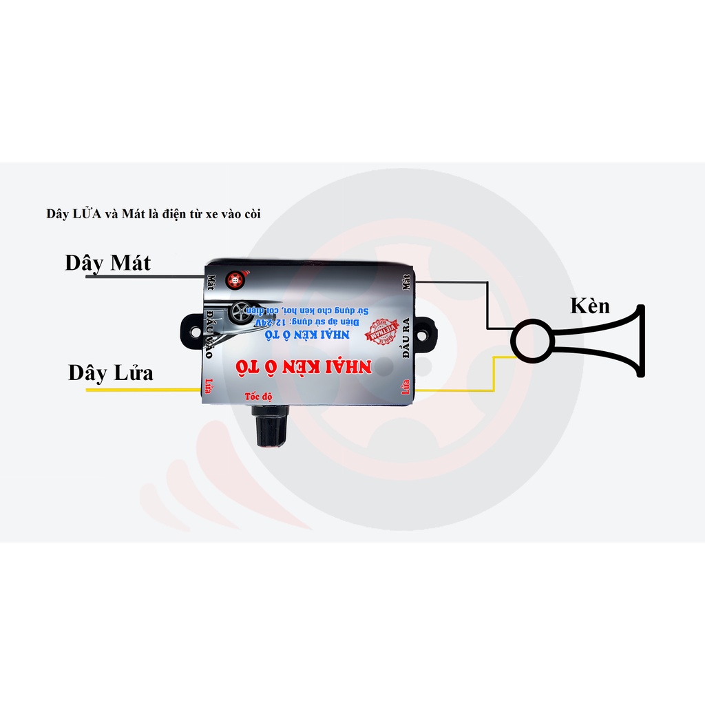 Nhại còi oto , nhại kèn hơi , kèn ong 12 -24V | BigBuy360 - bigbuy360.vn