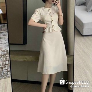 ẢNH THẬT TRẢI SÀN - SET PEPLUM CHÂN VÁY XOÈ