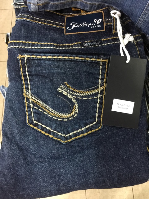 Quần jean chỉ nổi vnxk