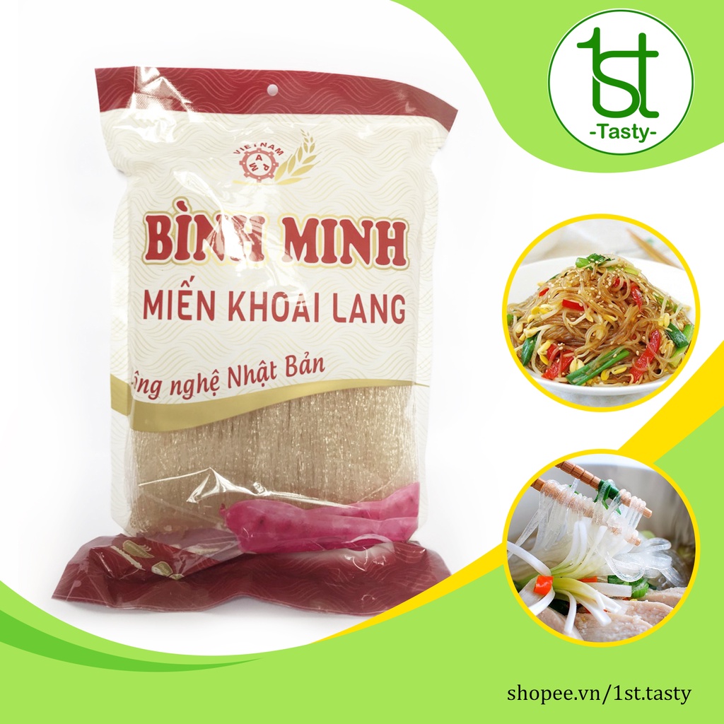 Miến khoai lang Bình Minh 300g , miến sợi rút làm từ khoai lang nguyên chất với dây chuyền công nghệ Nhật Bản