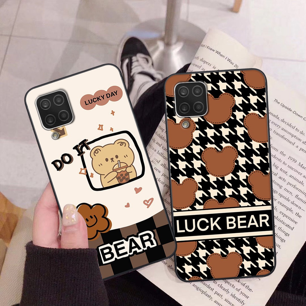 Ốp lưng Samsung A12 happy day, gấu bear dễ thương - BỀN - ĐẸP -BAO GIÁ TOÀN THỊ TRƯỜNG