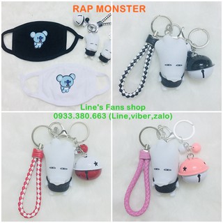 Móc khóa BTS + strap holo_Mẫu mới (KM tặng Sticker & hình xăm BT21 BTS)