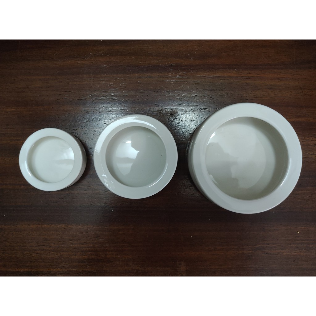 Chén bát sứ đựng thức ăn cho bò sát nhện rết rắn thằn lằn da báo hamster