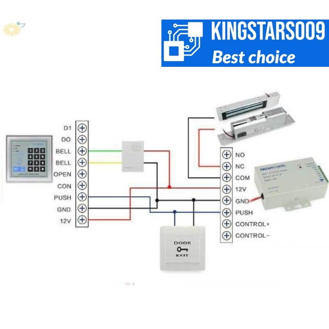 Bộ nguồn điều khiển ổ khóa điện, khóa cổng