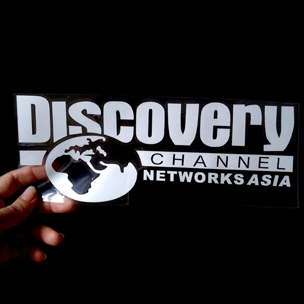 Hình dán DISCOVERY CHANNEL - Kích thước 25cm x 9.5cm