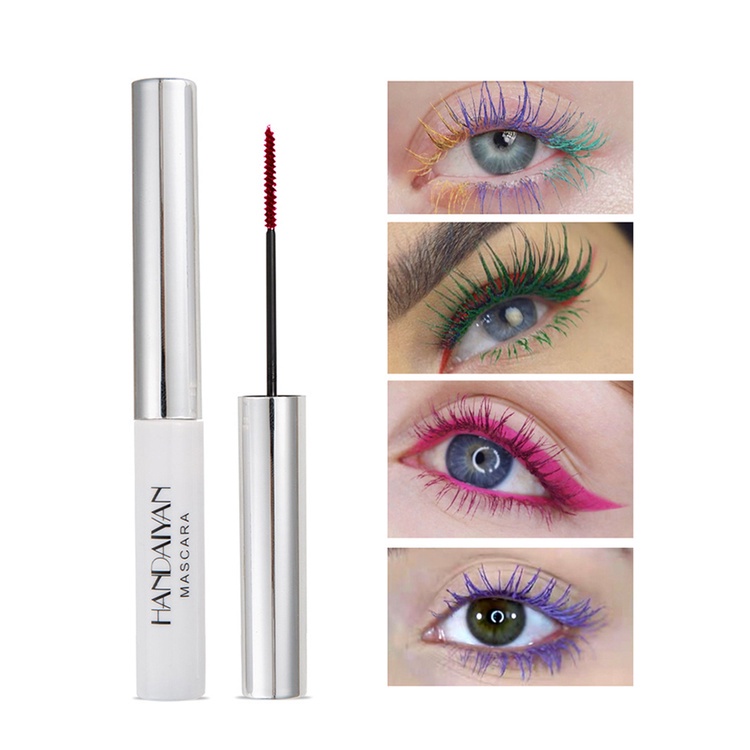 Mascara Uốn Cong Làm Dày Lông Mi Màu Sắc Mỏng Nhẹ Dự Tiệc Đêm Giáng Sinh YR