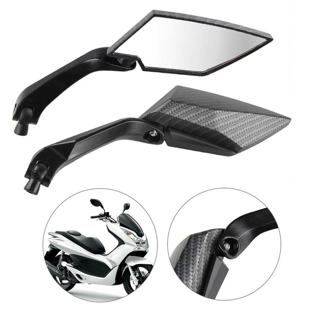 Gương Chiếu Hậu Xe Máy CYMX 360 Độ° Cánh Quạt Xoay Được Làm Từ Nhôm Và Sợi Carbon Phong Cách Retro