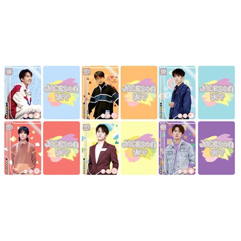 Set 5 card hologram laser Blackpink, TFBOYS Khải, Nguyên, Thiên