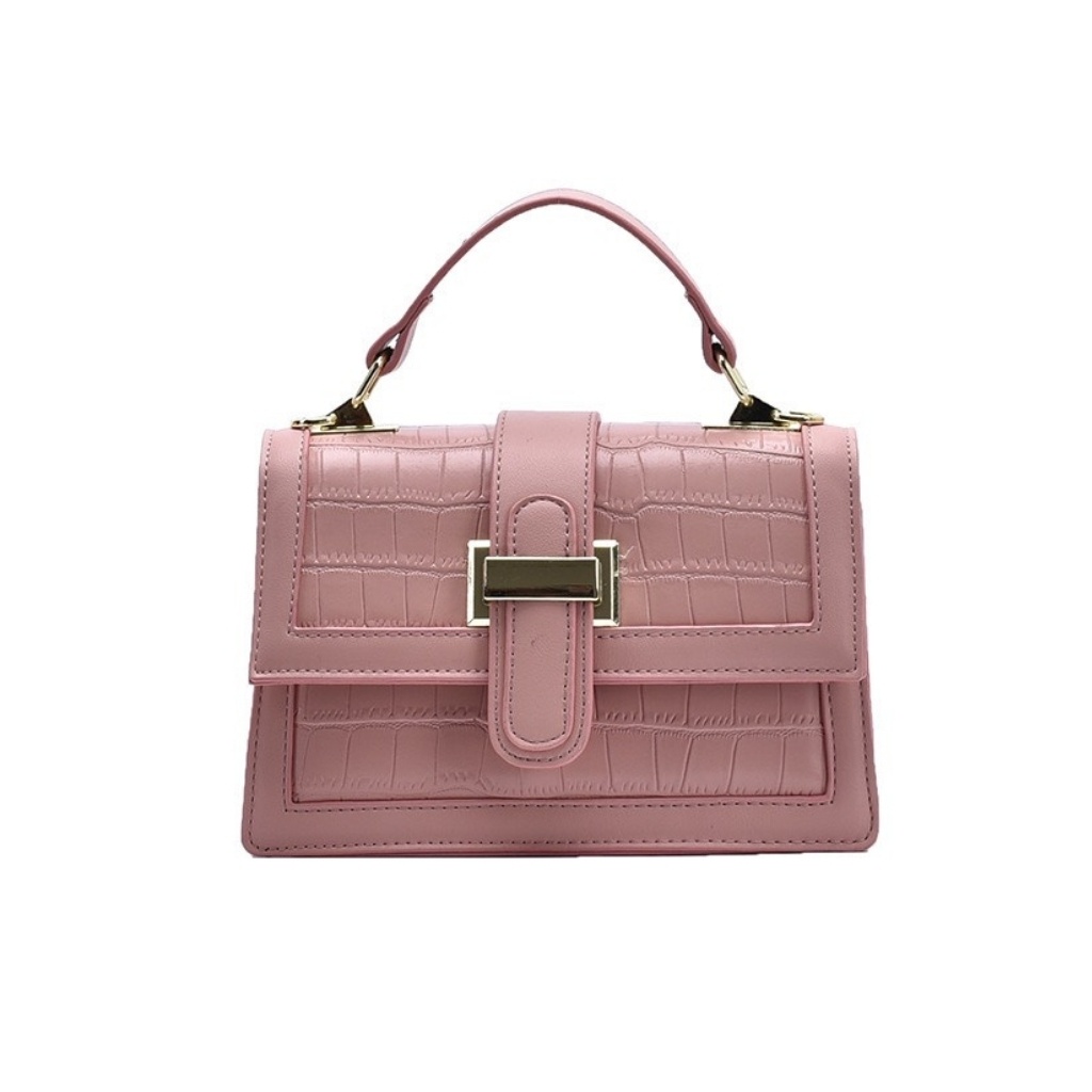 Túi xách nữ, túi xách công sở đeo chéo nữ da sần khoá vàng tiện lợi và thời trang - TXN005