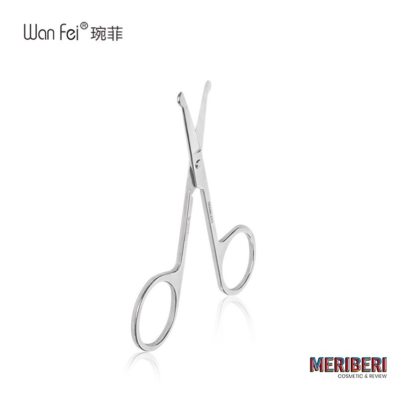 Wanfei - Kéo tỉa trang điểm lông mày/ tỉa lông mũi - chất liệu thép không rỉ [Có sẵn - Giao nhanh]