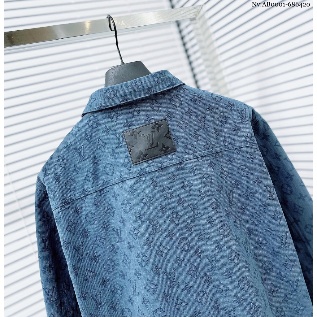 Áo khoác Jean LV, Áo Bò LV unisex mẫu  mới nhất 2022  From dáng chuẩn,chất liệu cao cấp không phai màu